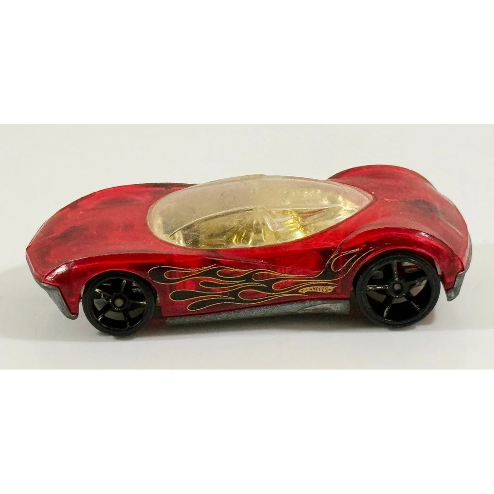 Hot Wheels Phastasm Toy Car Kids 1:64 Red Translucent Flame X-Raycers B21